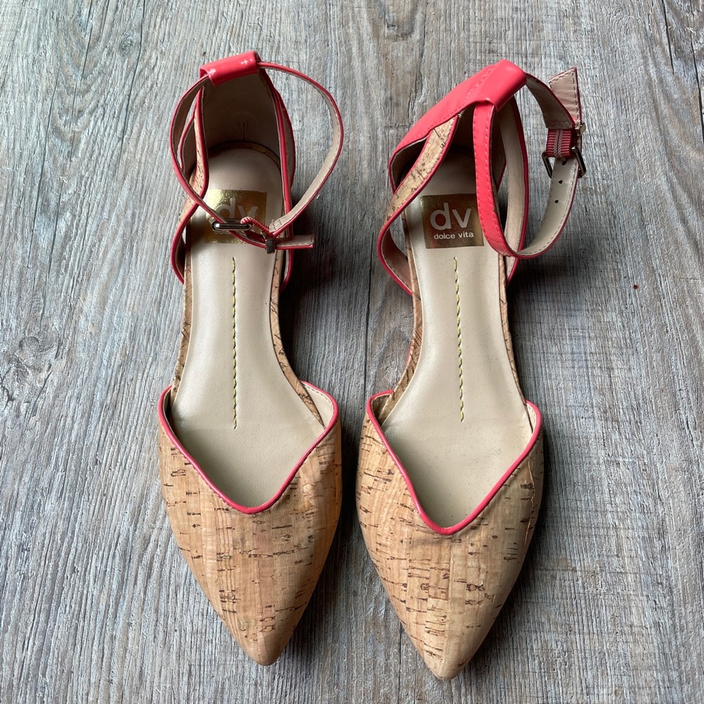 Dolce Vita Cork Point Toe Flat